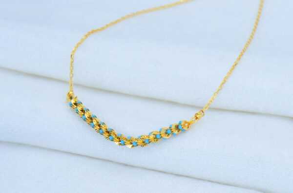 Aqua Chain Necklace - Image 3