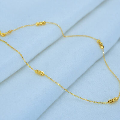 GoldenBeads Anklet