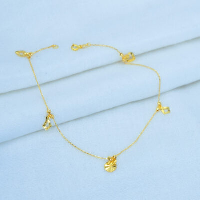 Heartwarming Gold anklet