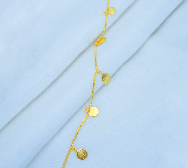 Coin Cascade Gold anklet - Image 4