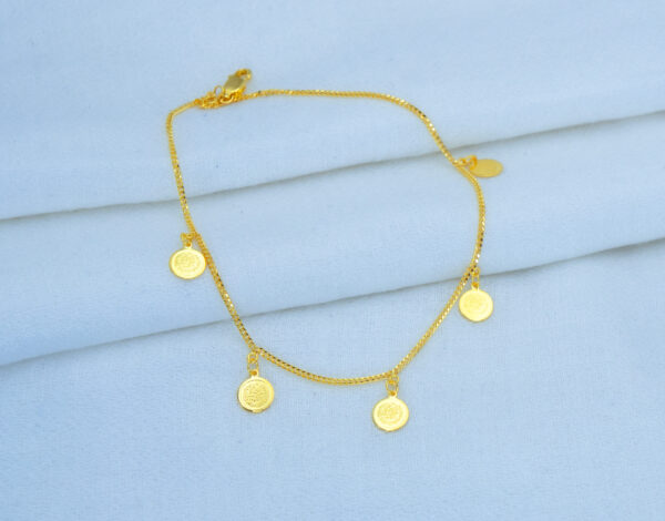 Coin Cascade Gold anklet - Image 3