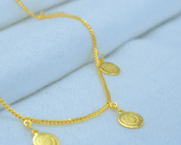 Coin Cascade Gold anklet - Image 2