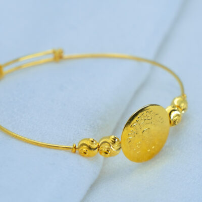 GoldenDisk Bangle