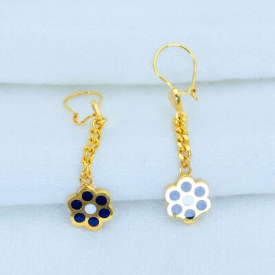 Celestial Gold & Blue Earrings