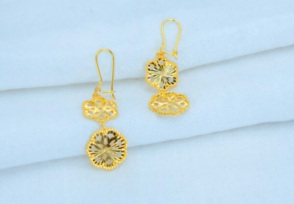 Floral Gilt Earrings - Image 2