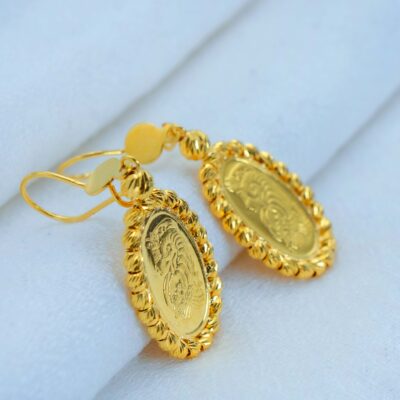 Gleaming Coin Hoop Earrings