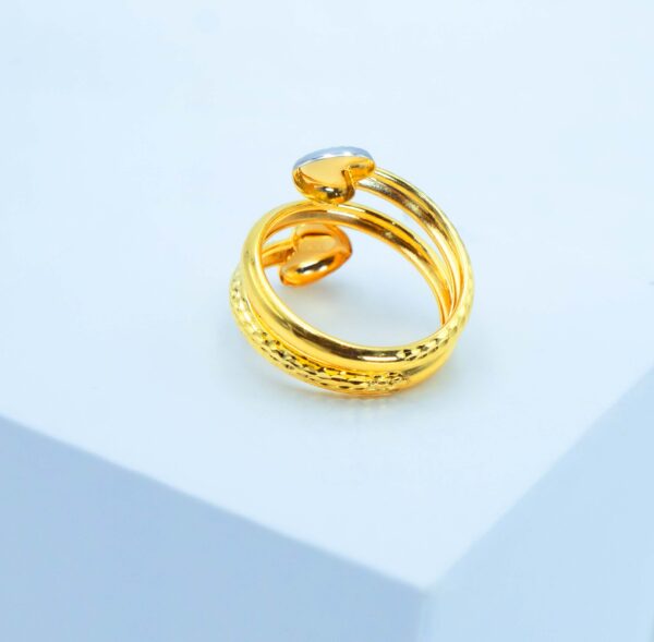 Twin Heart Charm Ring - Image 3