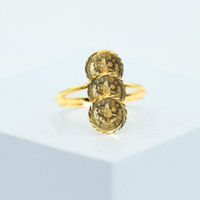 TriFoliage Gold Ring