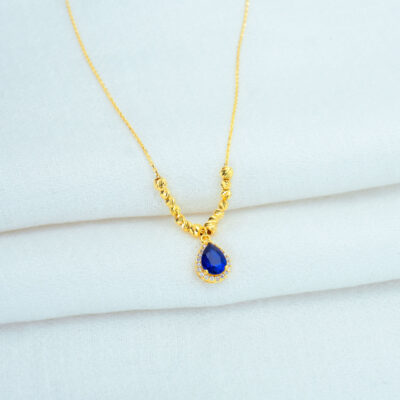 Sapphire Drop Necklace