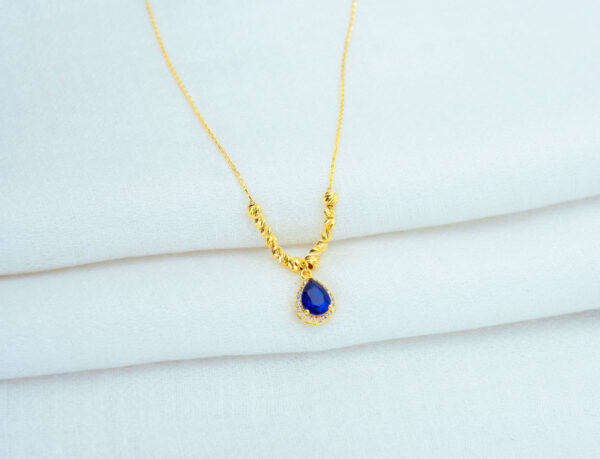 Sapphire Drop Necklace