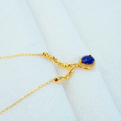 Sapphire Drop Necklace