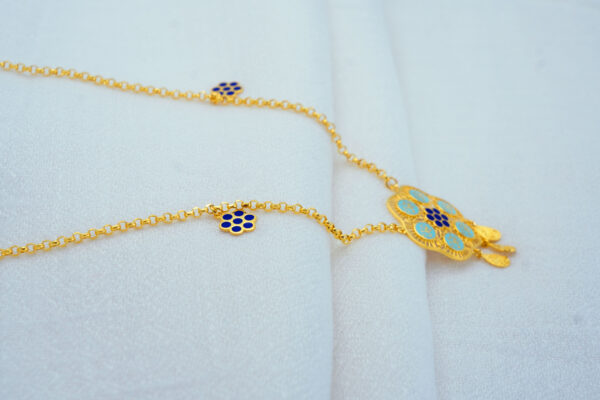 Floral Charm Necklace - Image 3