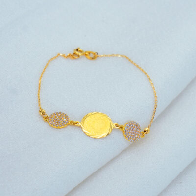 Crystal Coin Bracelet