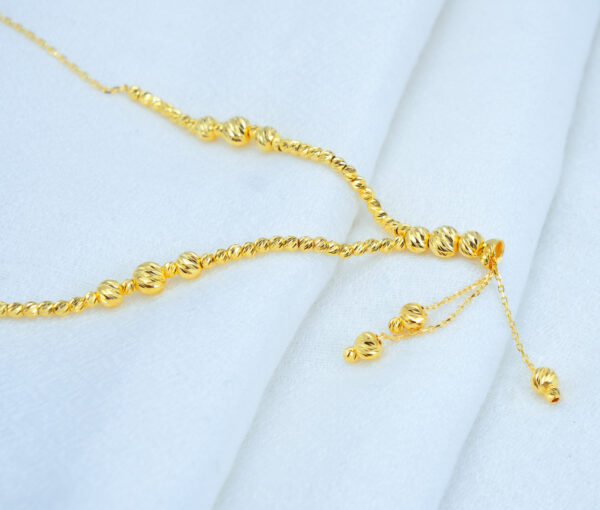 Golden Bead Necklace - Image 2